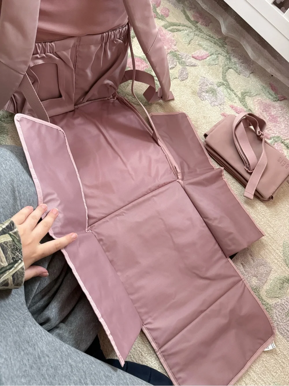 Beis atlas pink diaper bag